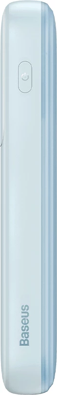 Powerbank, 10.000 mAh, 22,5 W, z zaslonom, USB-C/Lightning/USB-A, modra – Baseus Comet Series PPMD020003 + kabel USB-A na USB-C 0,3 m, bel