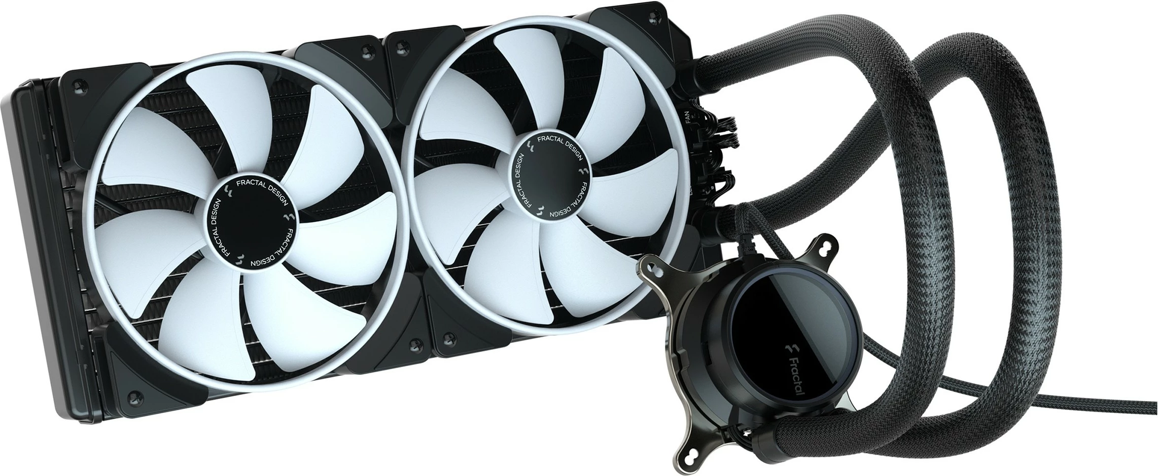 Vodeno hlajenje All-in-one, 280 mm, ARGB, 2 ventilatorja, črno/belo Fractal Design Celsius+ S28 Prisma