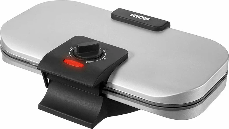 Vafeljnik, UNOLD 48241, kovinski, 2 vaflja, nastavljiv termostat, črn