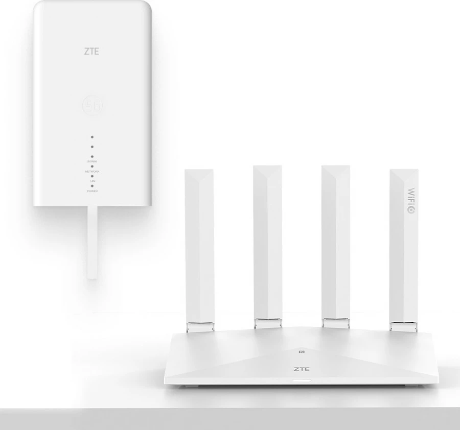 5G usmerjevalnik ZTE MC889 ODU komplet z Wi‑Fi 6 T3000, bel