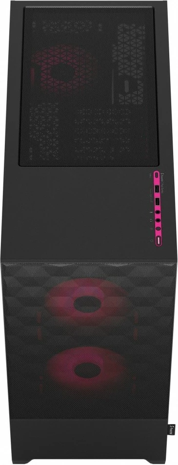 Računalniško ohišje Midi Tower Pop Air Core TG Clear Tint RGB, Fractal Design, ATX, Micro ATX, Mini ITX, črno/magenta