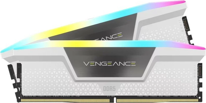 Visokozmogljiva RAM Vengeance RGB DDR5 Corsair, 32GB (2x16GB), 6000 MHz, CL36, bela