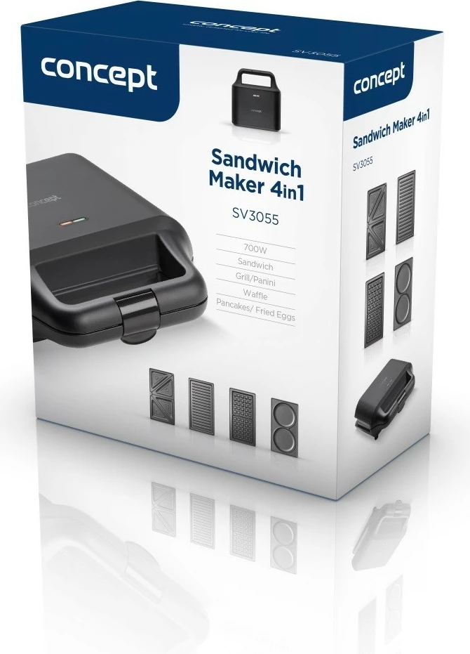 Toster 4-v-1 Concept SV3055, črn
