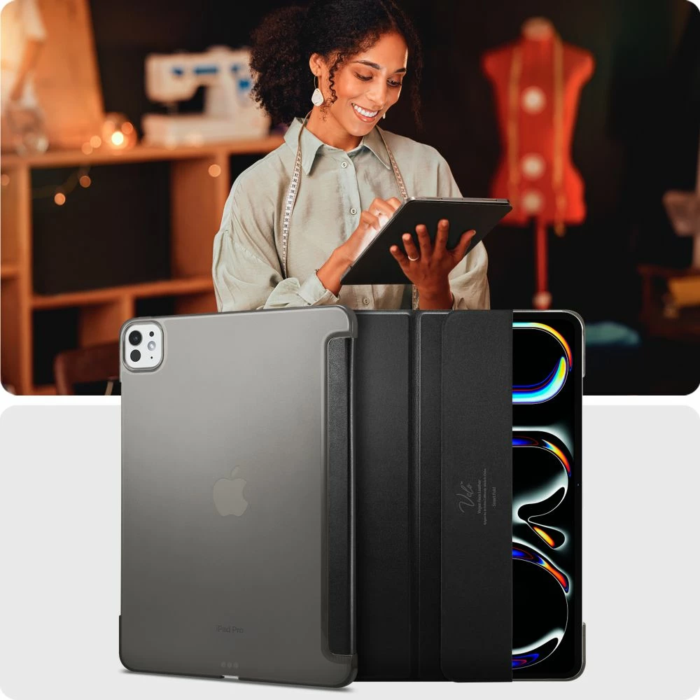 Ovitek za iPad Pro 11" (2024), črn, Spigen Smart Fold