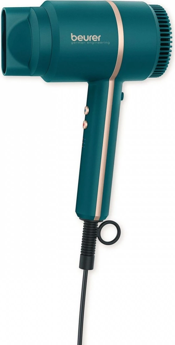 Sušilnik za lase, 2000 W, 3 stopnje, ionizacija, modro-tirkizen Beurer HC35 Ocean