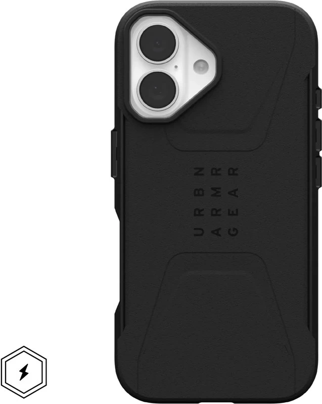 Zaščitni ovitek Urban Armor Gear Civilian za Apple, 6,1", črn