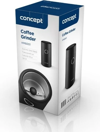 Električni mlinček za kavo, CONCEPT KM6001, 150 W, črn