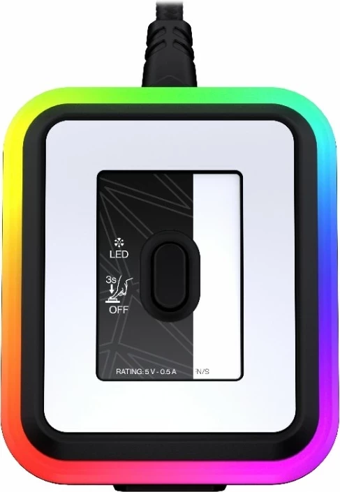 Polnilna postaja miške Endorfy Mouse Dock, RGB, USB-C, črna