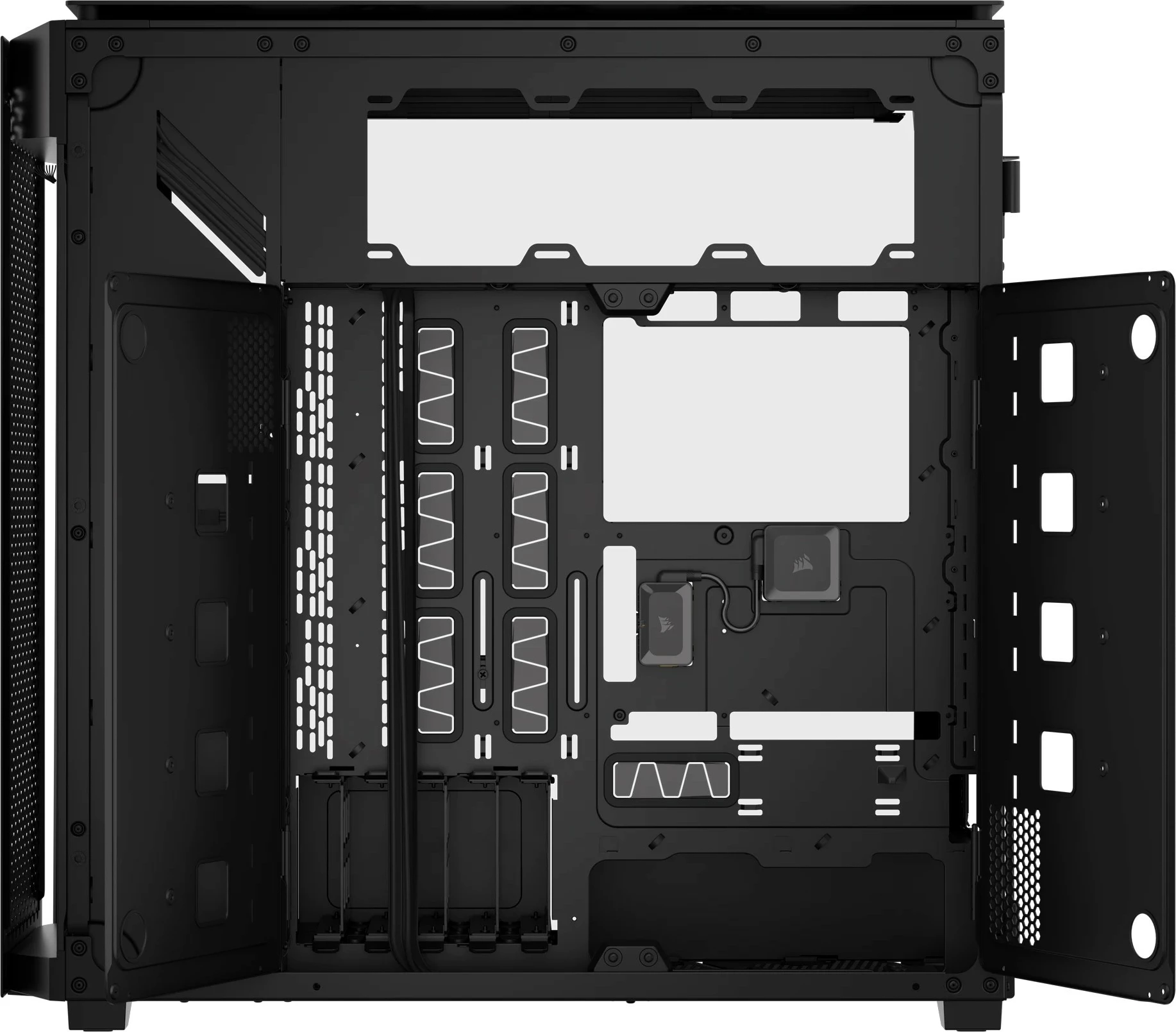 Računalniško ohišje Super Full Tower Frame 9000D RGB, Corsair, ATX, črno