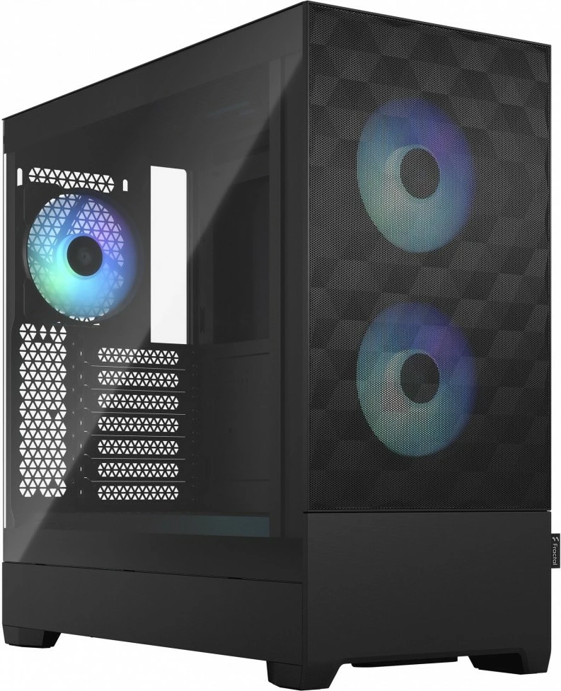Računalniško ohišje Midi Tower Pop Air TG Clear Tint RGB, črno - Fractal Design