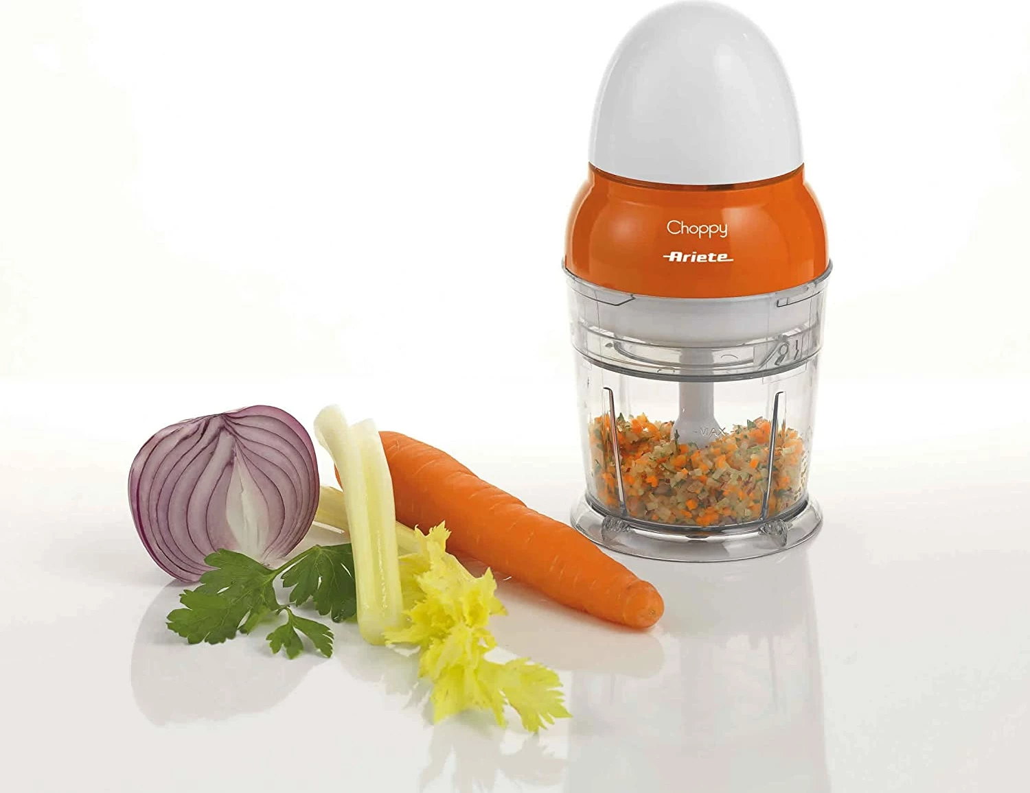 Kuhinjski sekljalnik Choppy 1836 Ariete, 250 ml, 160 W, bel/oranžen