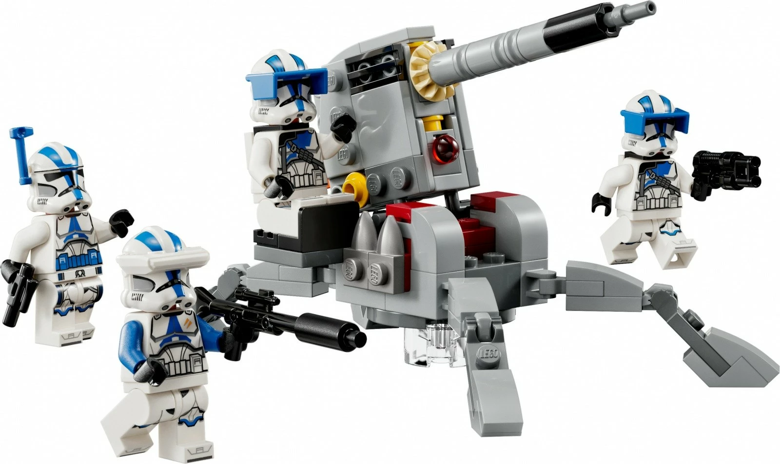 Set gradnikov LEGO Star Wars, Legija 501 Clone Troopers 75345, 119 kosov, plastika