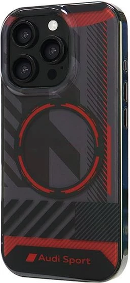Ovitek IML Sport MagSafe, Audi, za iPhone 16 Pro 6,3", črn, trdo ohišje