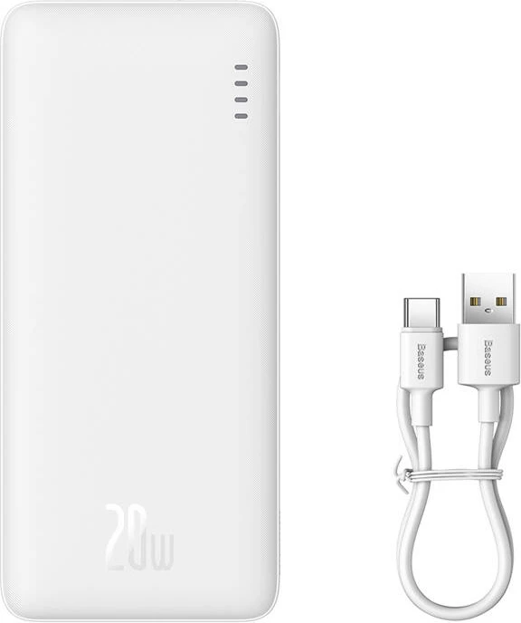 Prenosna baterija Baseus Airpow 10000mAh, 20W, bela