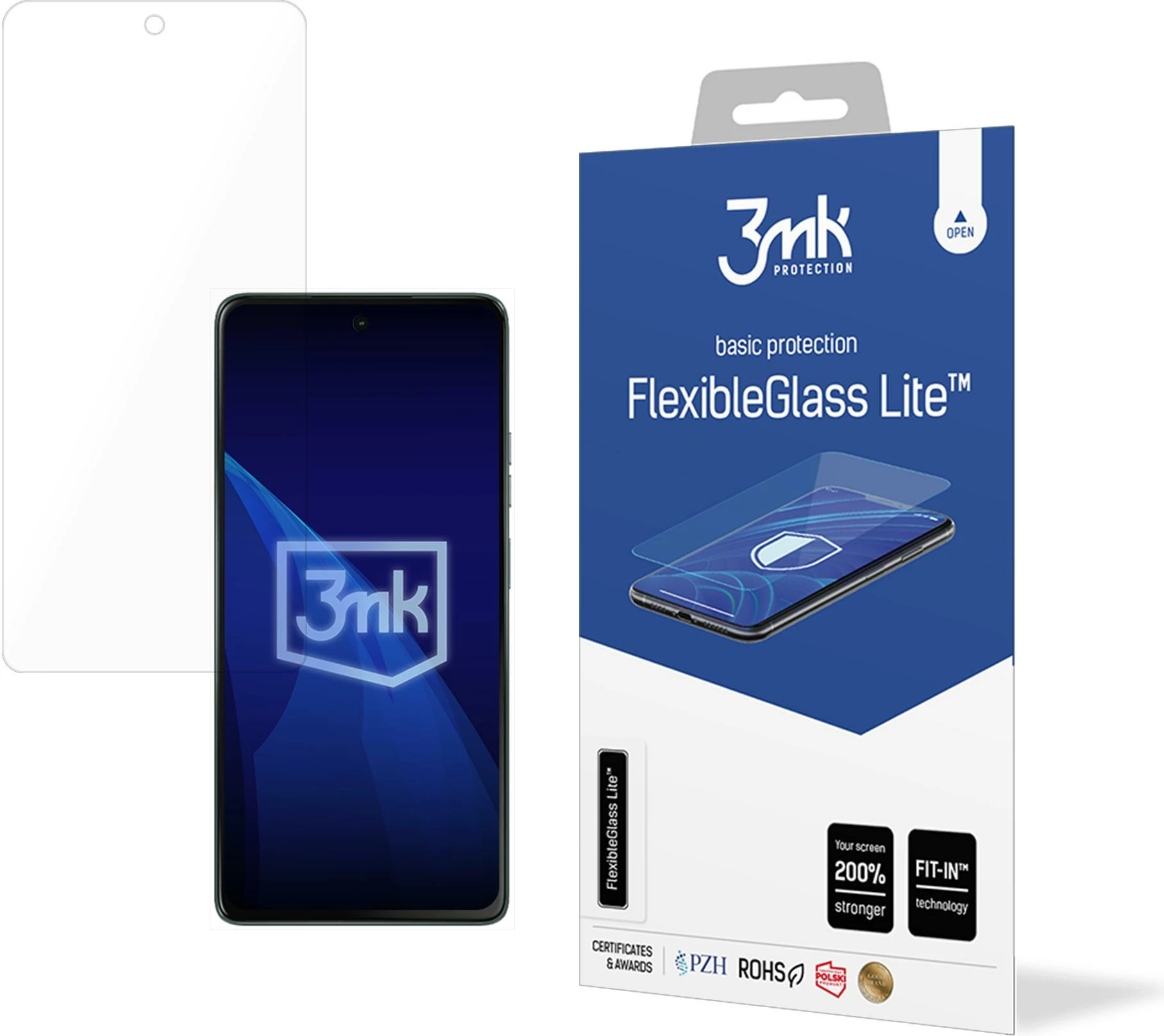 Hibridna zaščitna steklena folija 3mk FlexibleGlass Lite za Motorola Moto G75