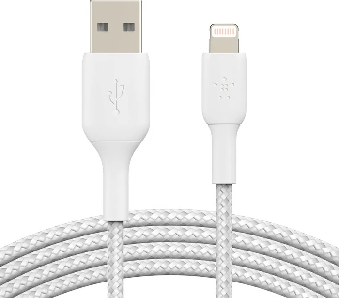Kabel Lightning na USB A, 1 m, bel — Belkin CAA002BT1MWH