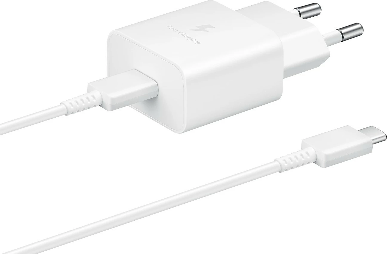 Polnilec USB Type-C, hitro polnjenje, 1 m, bel — Samsung EP-T1510XWEGEU