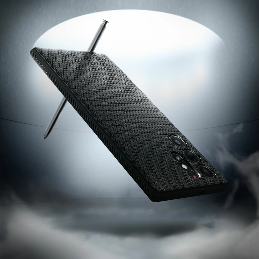 Ovitek Spigen Liquid Air za Samsung Galaxy S22 Ultra, mat črn