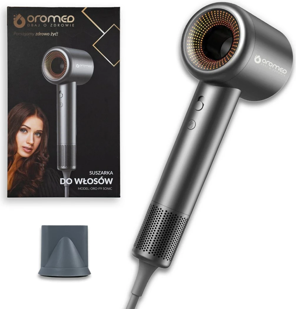 Sušilec za lase Oromed ORO-F9 SONIC, 1600 W, siv