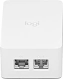PoE injektor za omrežje, Logitech, bel z vtičnicami