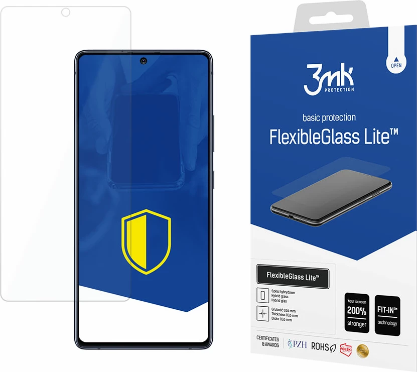 Hibridna zaščita iz stekla 3mk FlexibleGlass Lite za Samsung Galaxy S10 Lite, prozorna