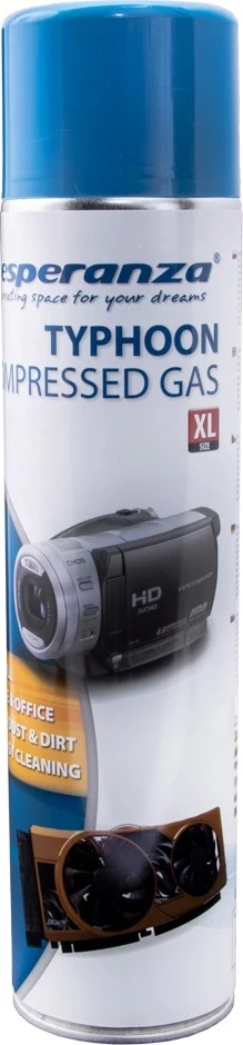 Sprej stisnjen zrak Esperanza ES118, 600 ml, bel