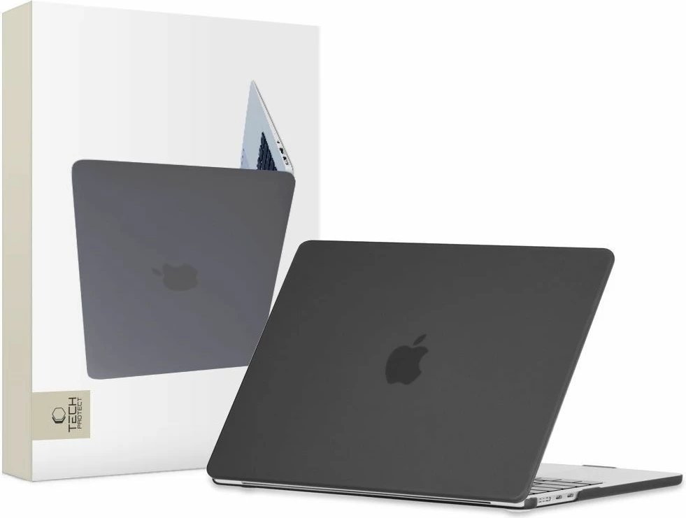 Zaščitna prevleka SmartShell za MacBook Air 13" M2/M3 2022–2024, Tech-Protect, mat črna