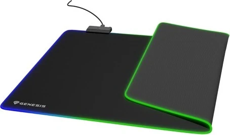 Velika podloga za miško Genesis Boron 500 XXL RGB, črna