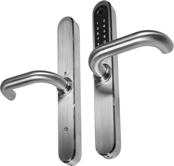 Elektronska kljuka za vrata s številčno tipkovnico Eura ELH-30H4, srebrna