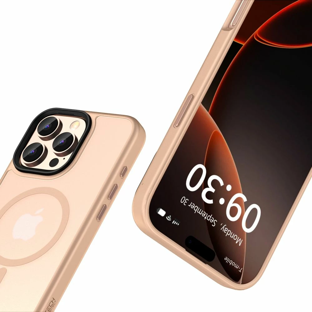 Zaščitni ovitek MagMat MagSafe za iPhone 16 Pro Max, Tech-Protect, rožnat