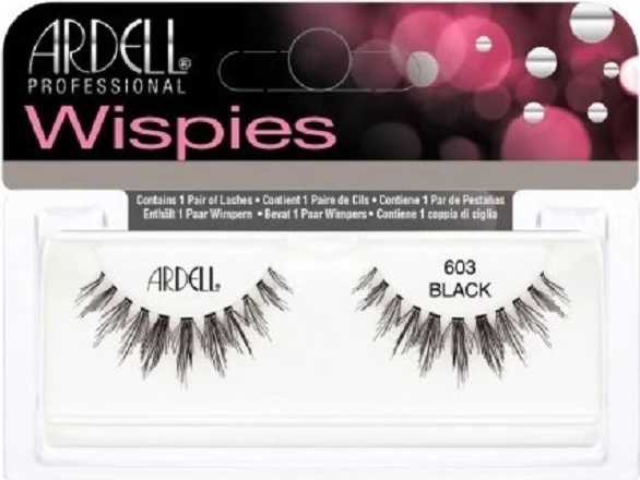 Umetne trepalnice Wispies 603, Ardell, črne, 1 kos