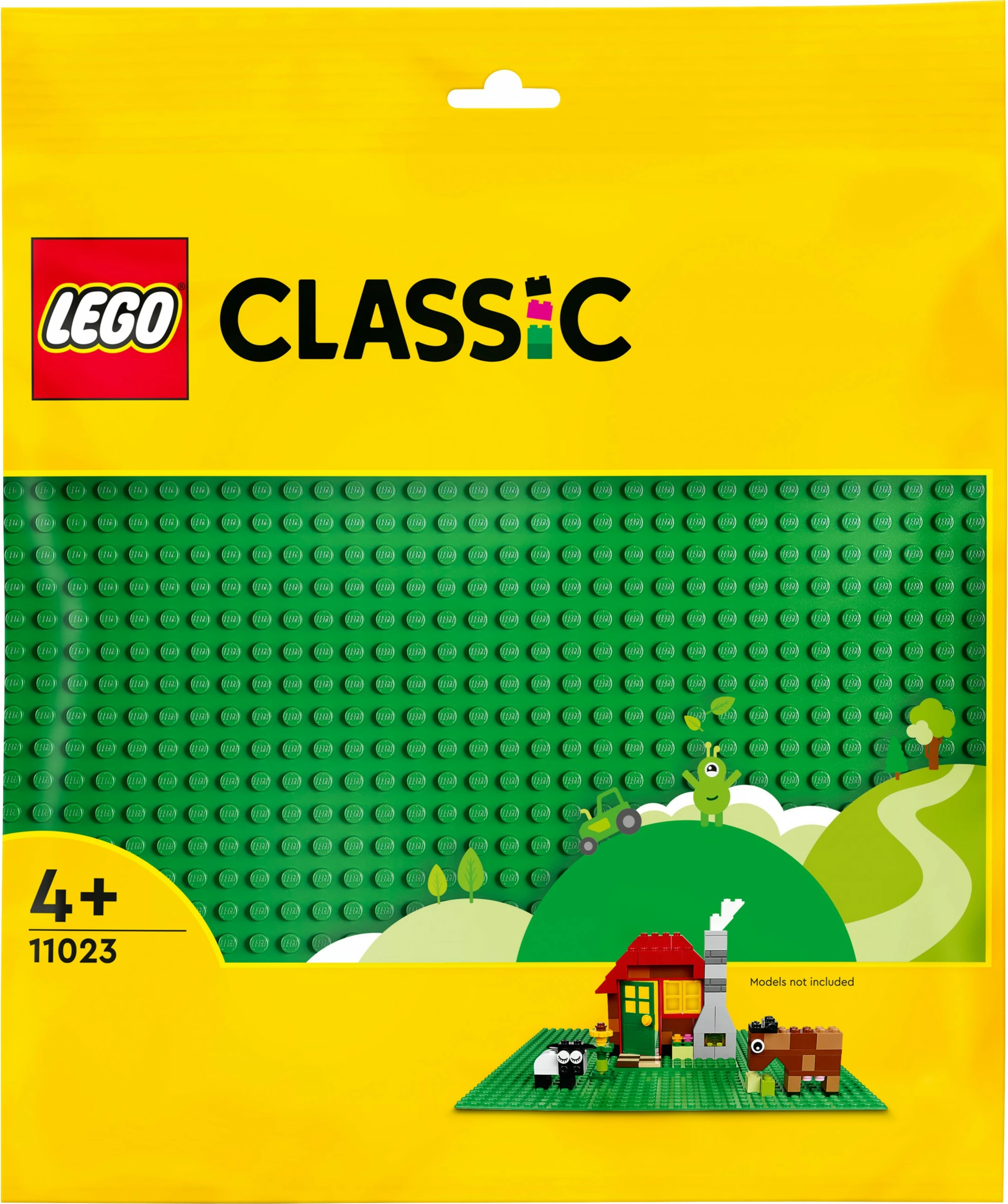 Bazna plošča za gradnjo, LEGO Classic Green Baseplate, od 4. leta, plastika, 1 kos, večbarvna
