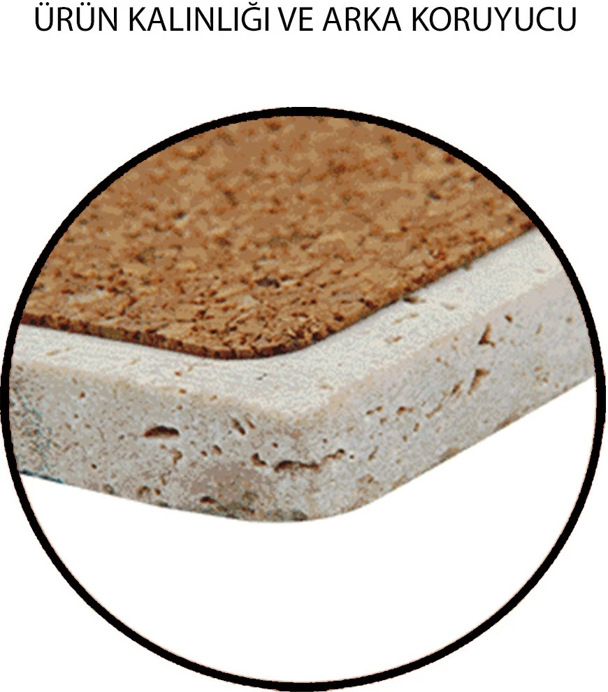 Nizko-profilni podstavki iz naravnega kamna, komplet 4 kosov, Hermia, TBA3626618872