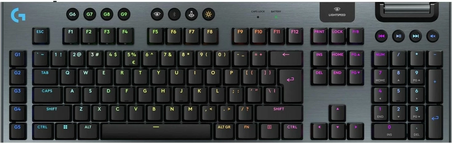 Mehanična tipkovnica RGB Logitech G915 X, črna