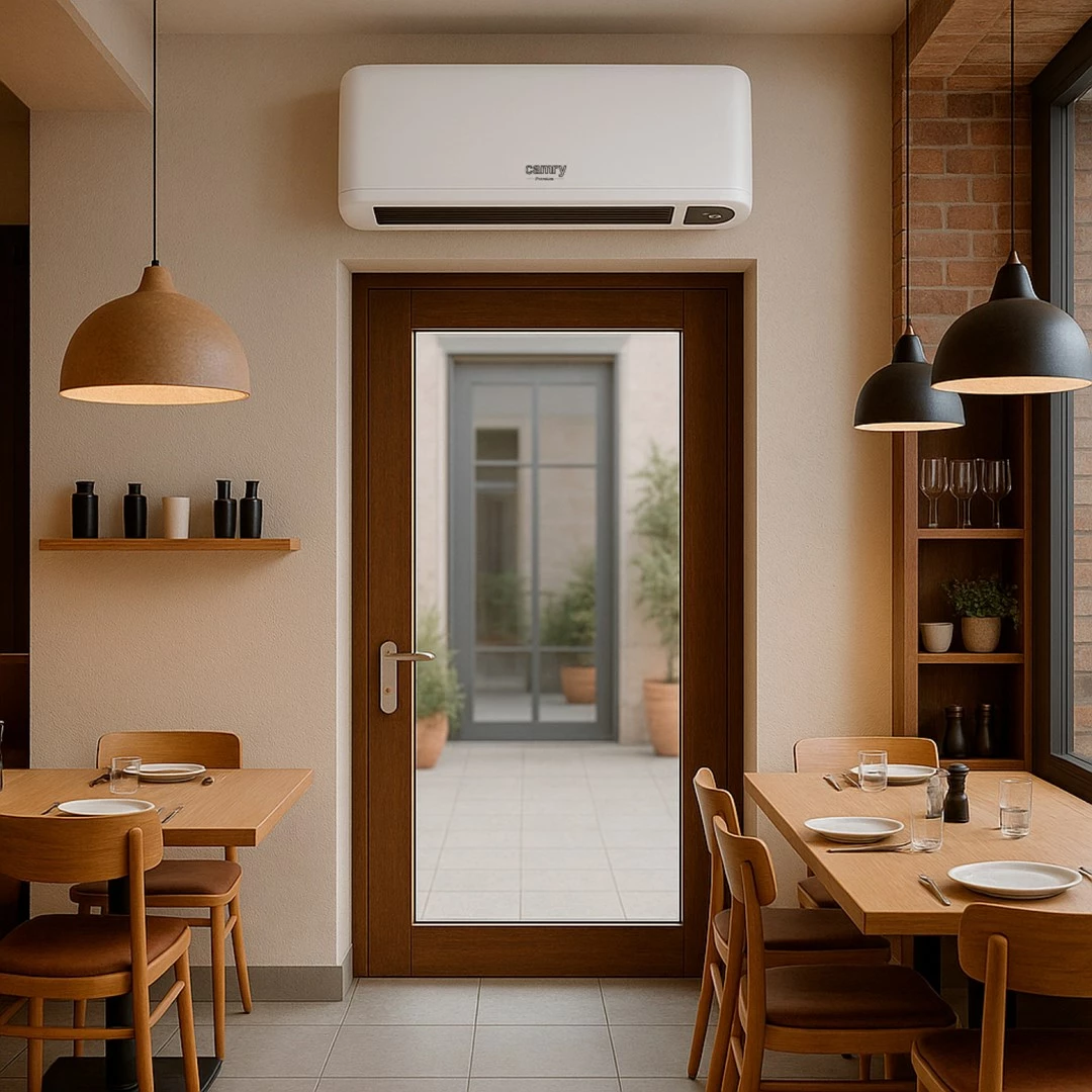 Zračna zavesa Adler AD 7753, 2000 W, bela/črna