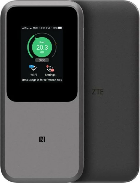 Mobilni usmerjevalnik ZTE MU5120 5G, Wi-Fi 6, 10000 mAh, siv