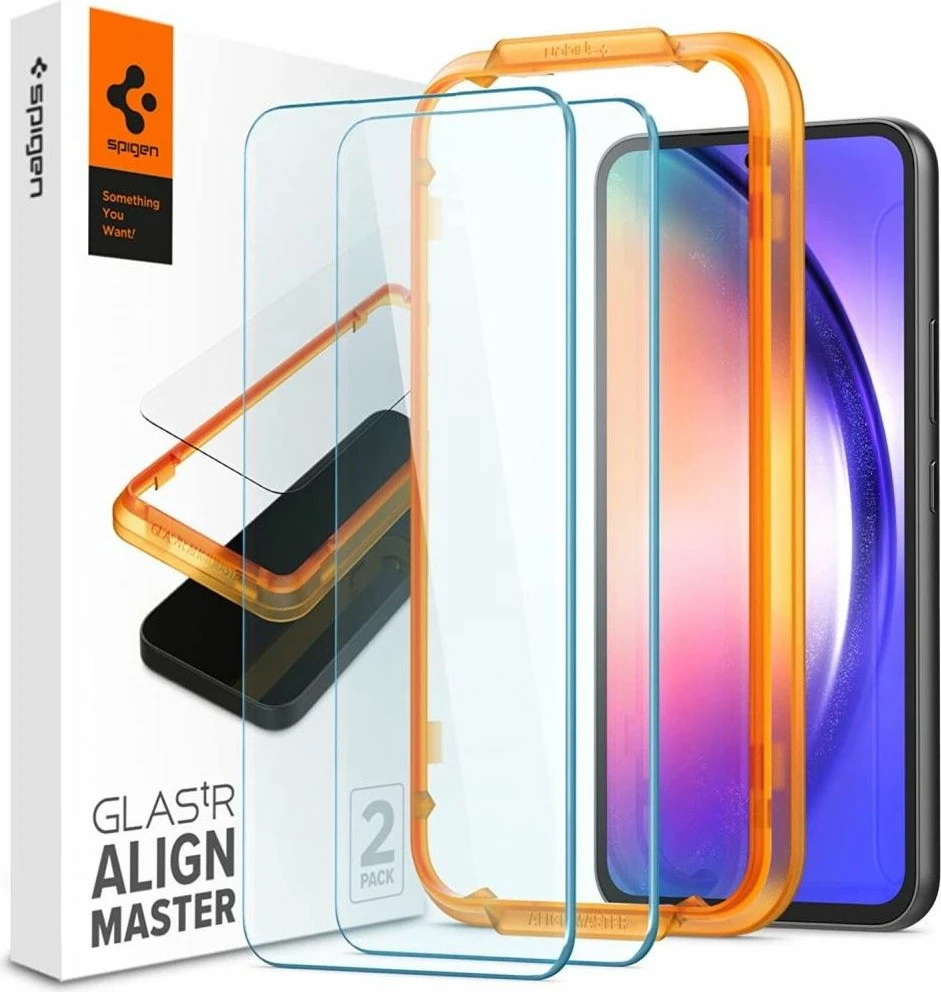 Zaščitno steklo Spigen Glas.tR AlignMaster za Samsung Galaxy A54 5G, 2 kosa