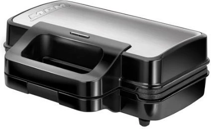 Toster 3-v-1 MPM MOP-43M, zamenljive plošče, 1000 W, inox, črno/srebrn