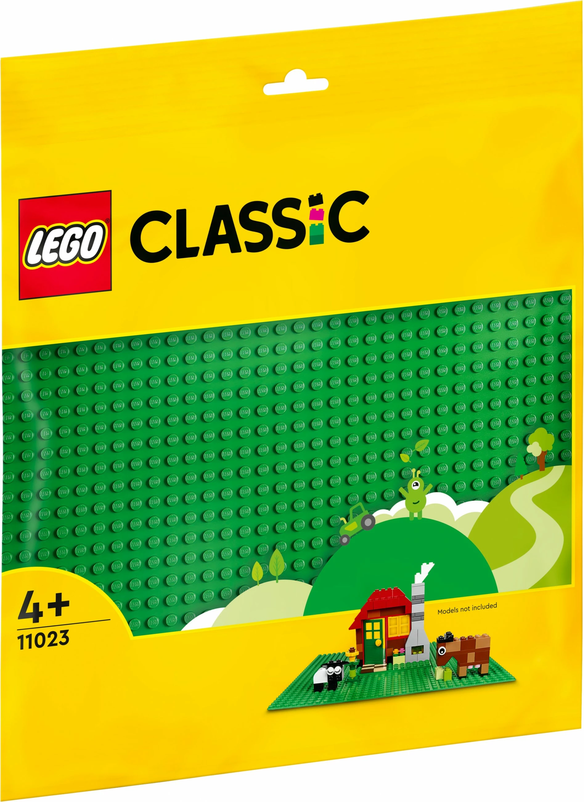 Bazna plošča za gradnjo, LEGO Classic Green Baseplate, od 4. leta, plastika, 1 kos, večbarvna