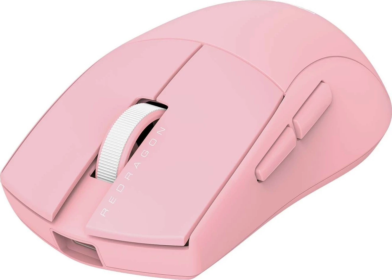 Ergonomski miš Redragon M916P-PRO-4K K1NG, brezžičen, rožnat