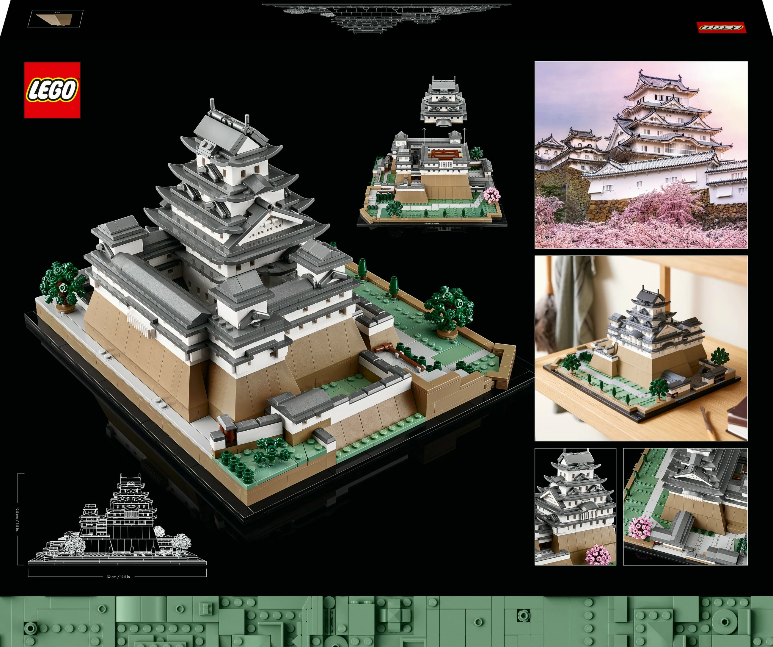Model Himeji Castle, LEGO 21060, 2125 kosov, večbarven