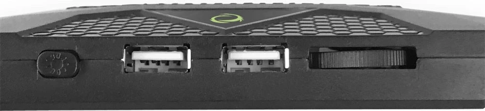 Hladilna podloga za prenosnik, 3 ventilatorji, črna, Esperanza EGC107