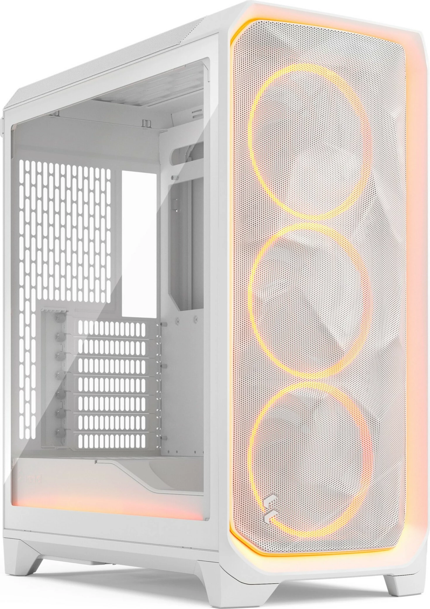 Kompjuterska ohišja Meshify 3 Ambience Pro RGB, Fractal Design, midi tower, kaljeno steklo, bela