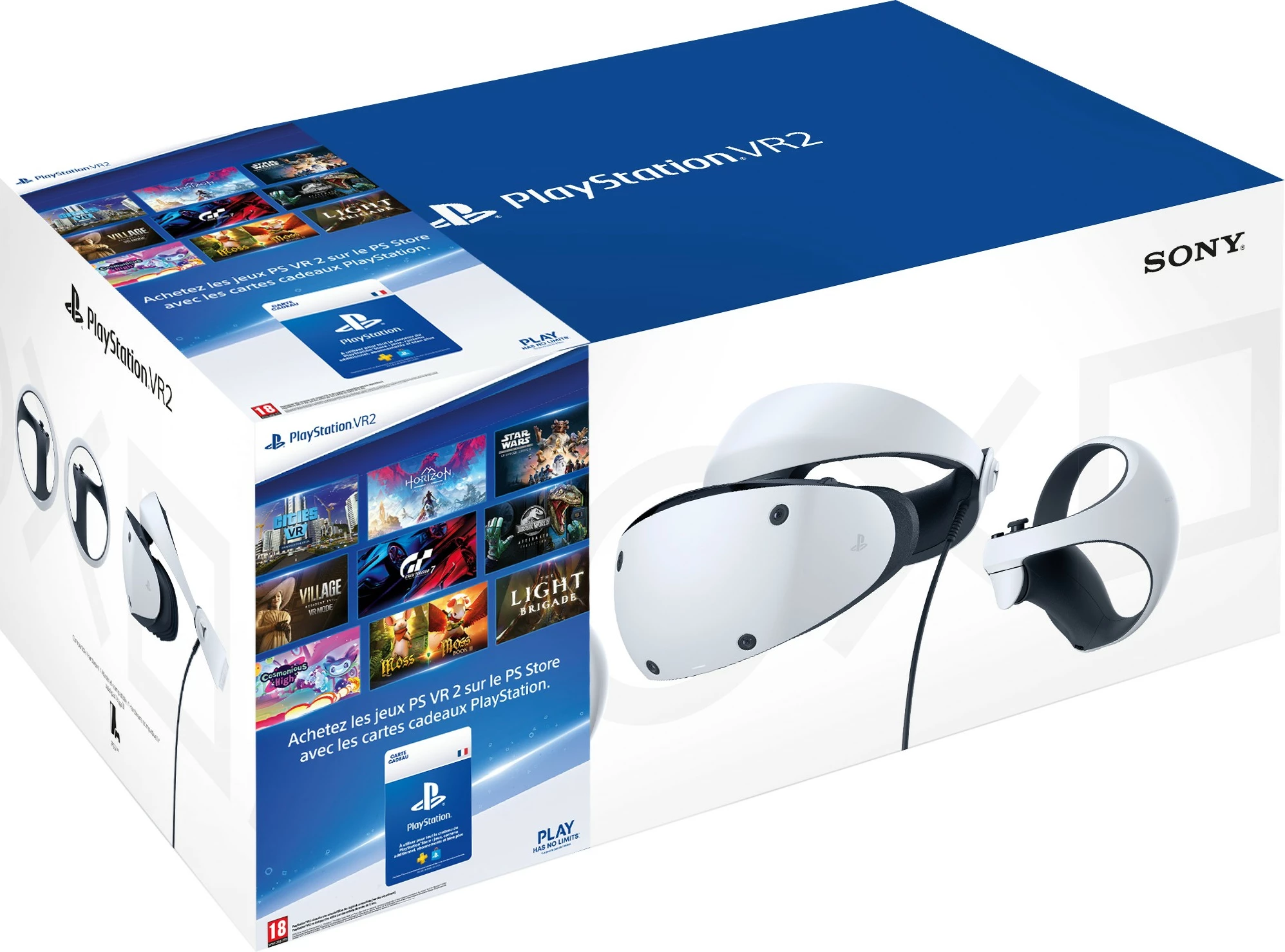 VR slušalka za virtualno resničnost Sony PlayStation VR2, 2000 x 2040, OLED, 120 Hz, bela/črna