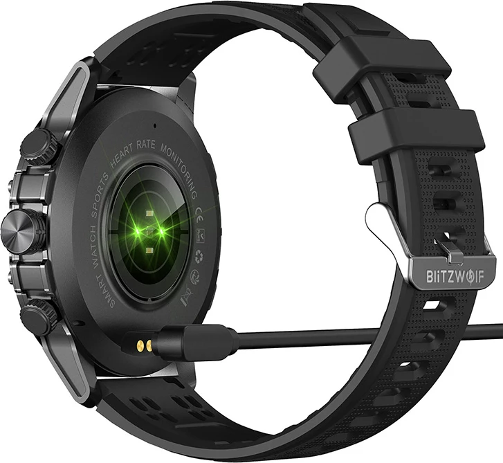 Pametna ura Blitzwolf BW-AT6 Plus, 1,75" AMOLED, črna