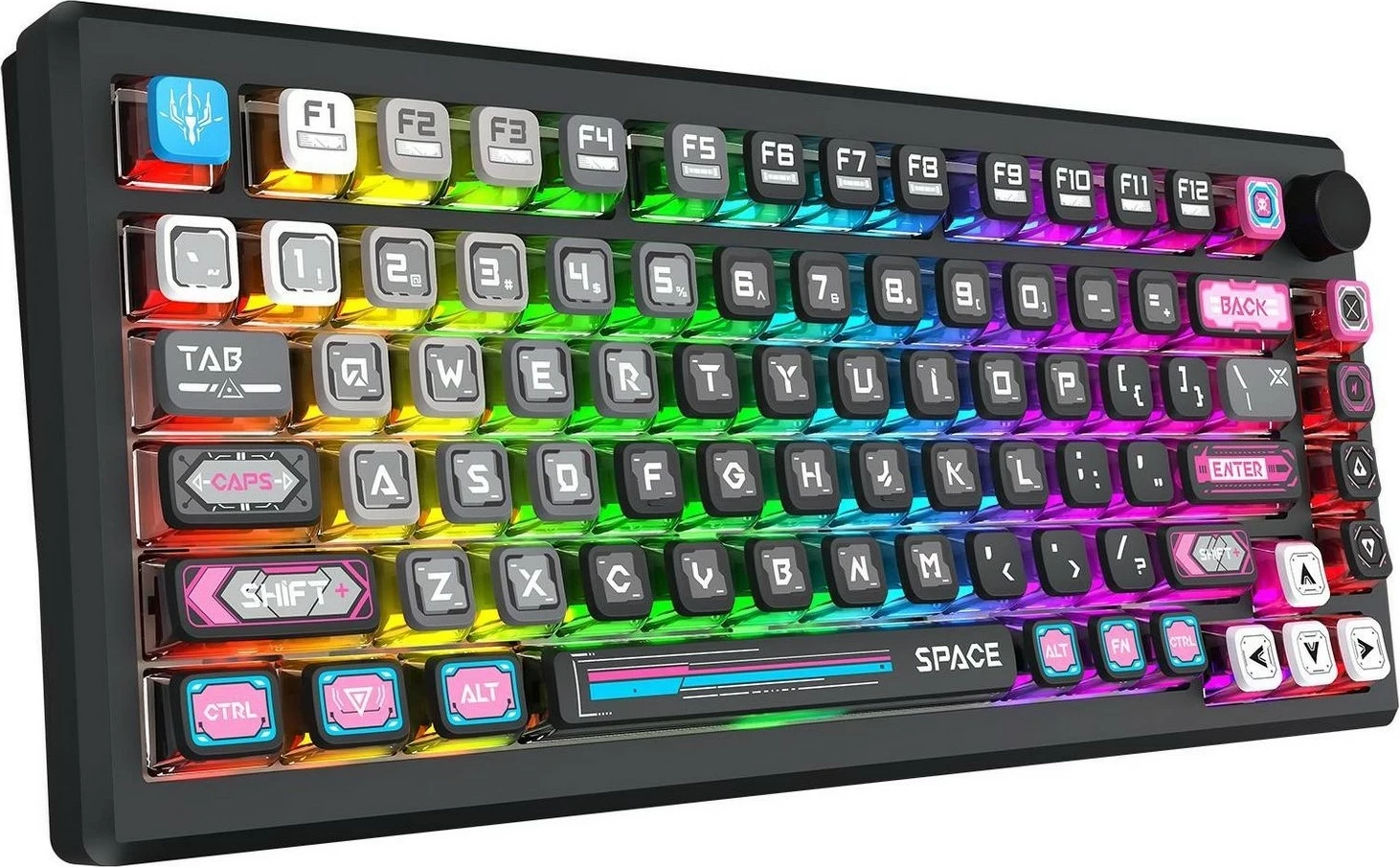 Mehanska tipkovnica Redragon K732MC-RGB-PRO Uranus Pro 82, RGB, brezžično/žično, angleška, črna