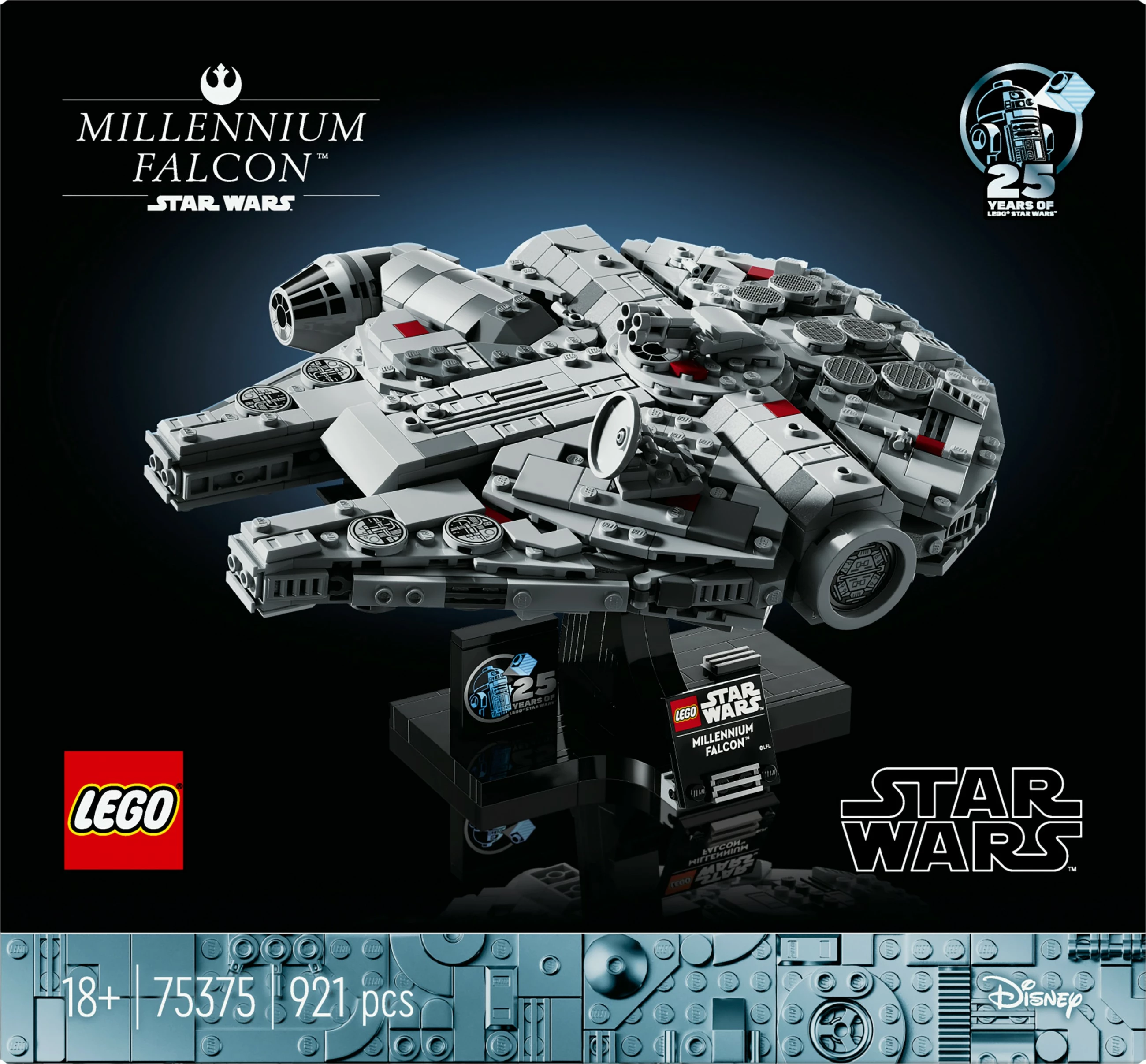 Model zbirateljski Millennium Falcon, LEGO, 18+, 921 kosov, večbarven
