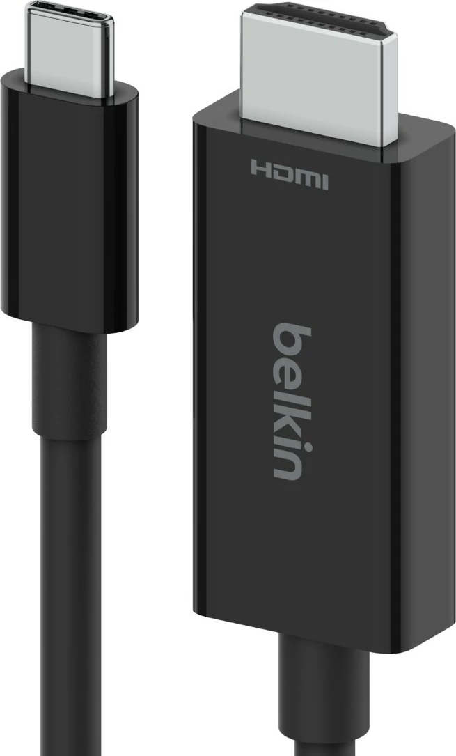 Kabel USB Type-C na HDMI, Belkin AVC012bt2MBK, 2 m, črn