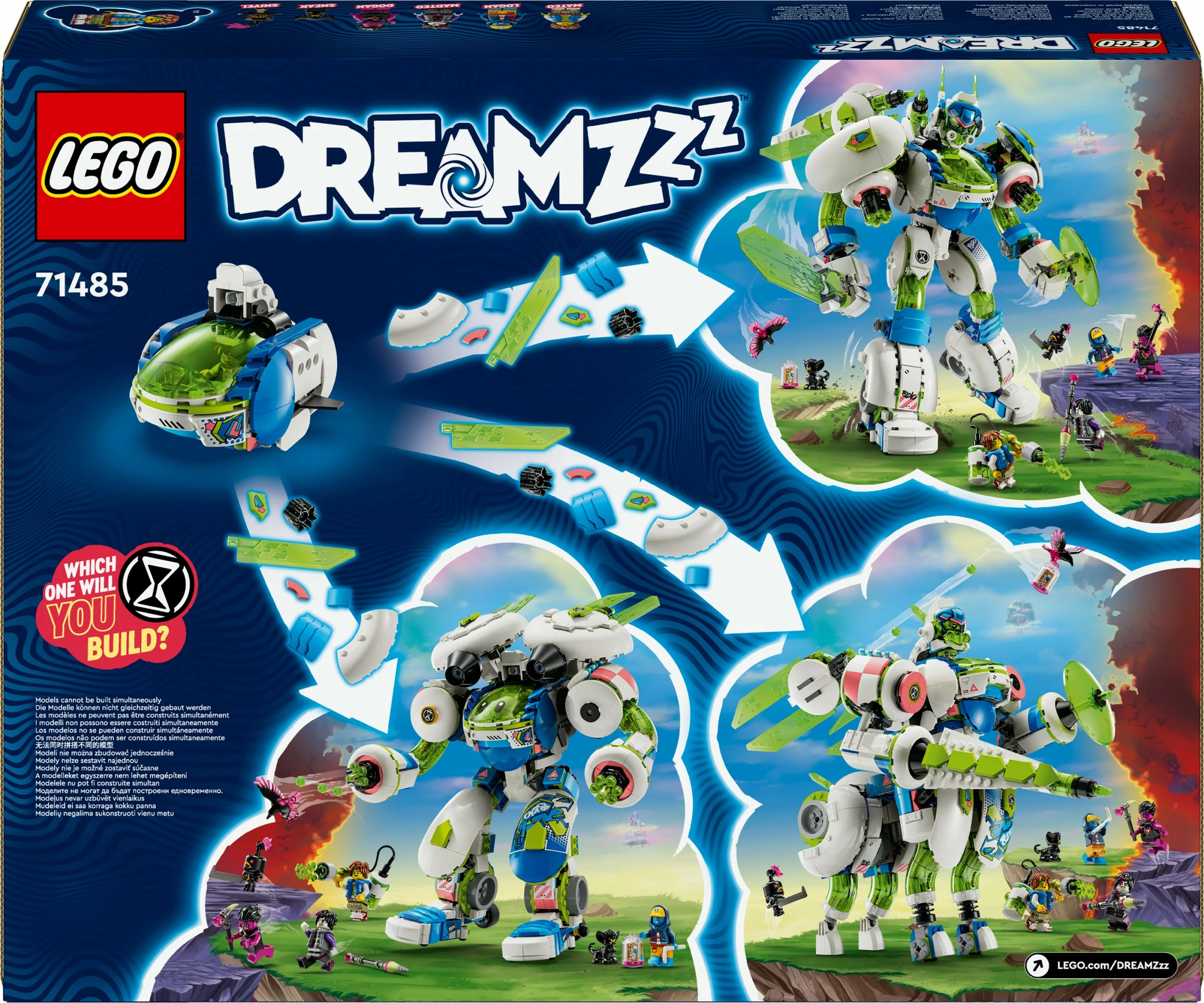 Gradbeni set DreamZzz Mateo in Z-Blob Mech Grelec LEGO 71485, večbarven