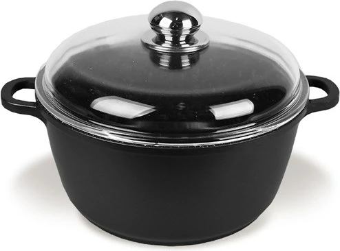 Lonec z pokrovom, 2,1 L, 20 cm, Maestro MR-4620C, črn